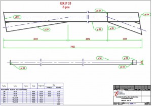 Etablissement des plans de détails et de  de débitage