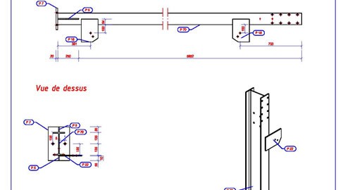 Etablissement des plans de détails et de  de débitage