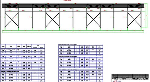 conception et établissement des plans de structure  suivant le cahier de charge
